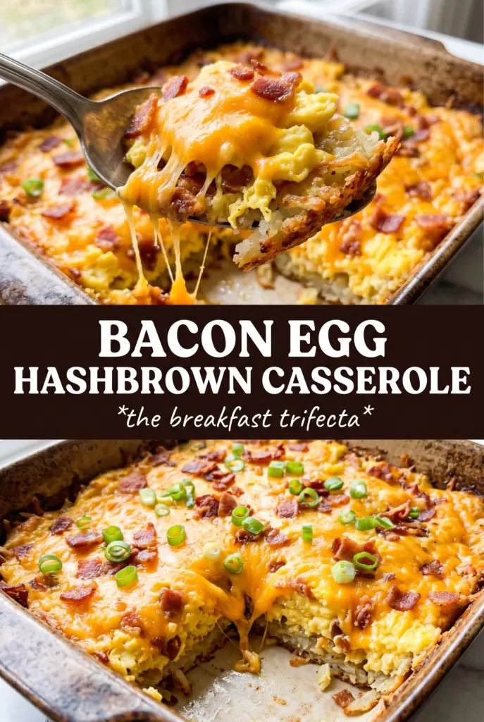 Bacon, Egg, and Hashbrown Casserole