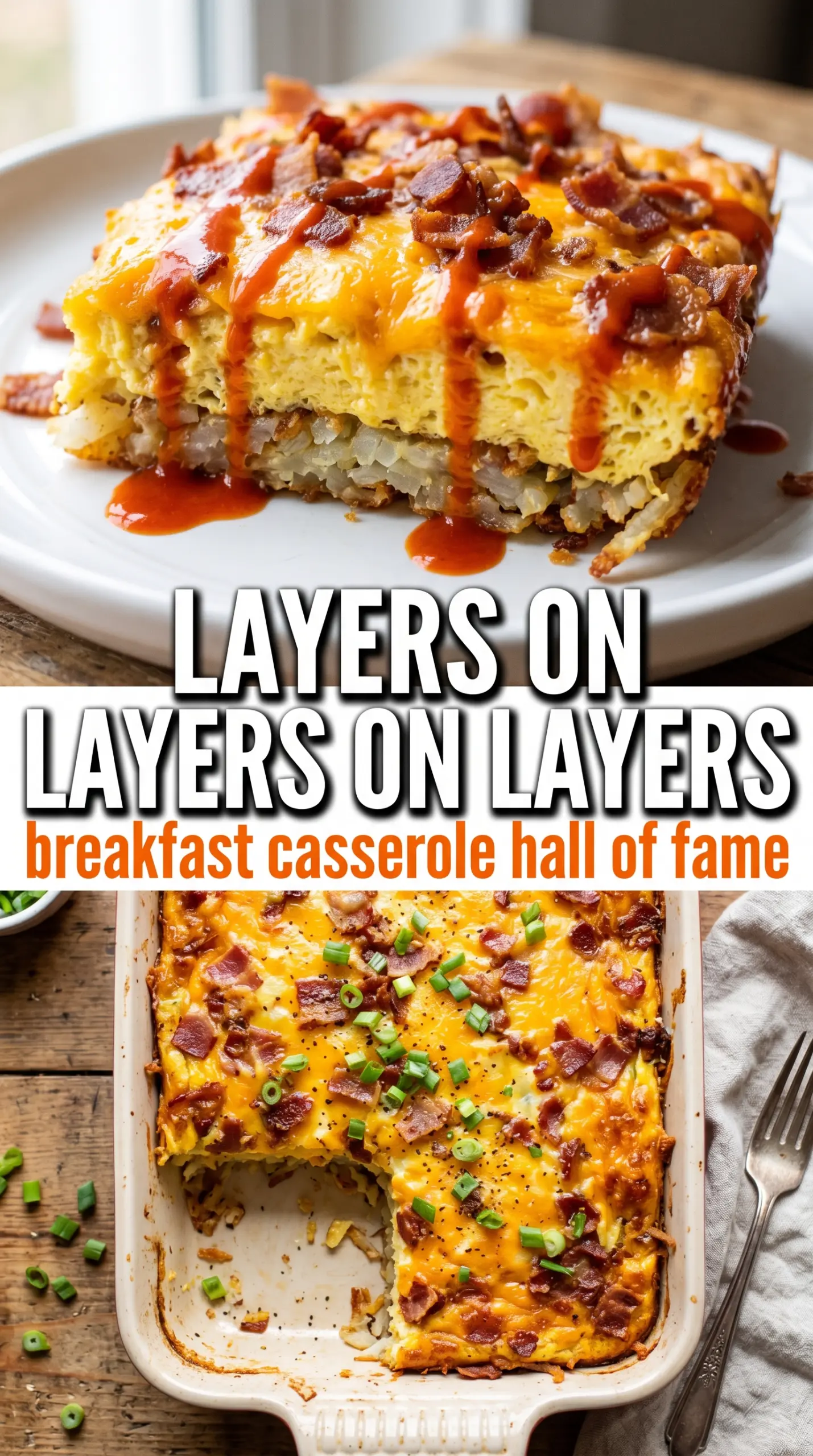 Bacon Egg and Hashbrown Casserole cheesy golden breakfast bake