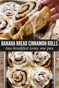 Banana Bread Cinnamon Rolls