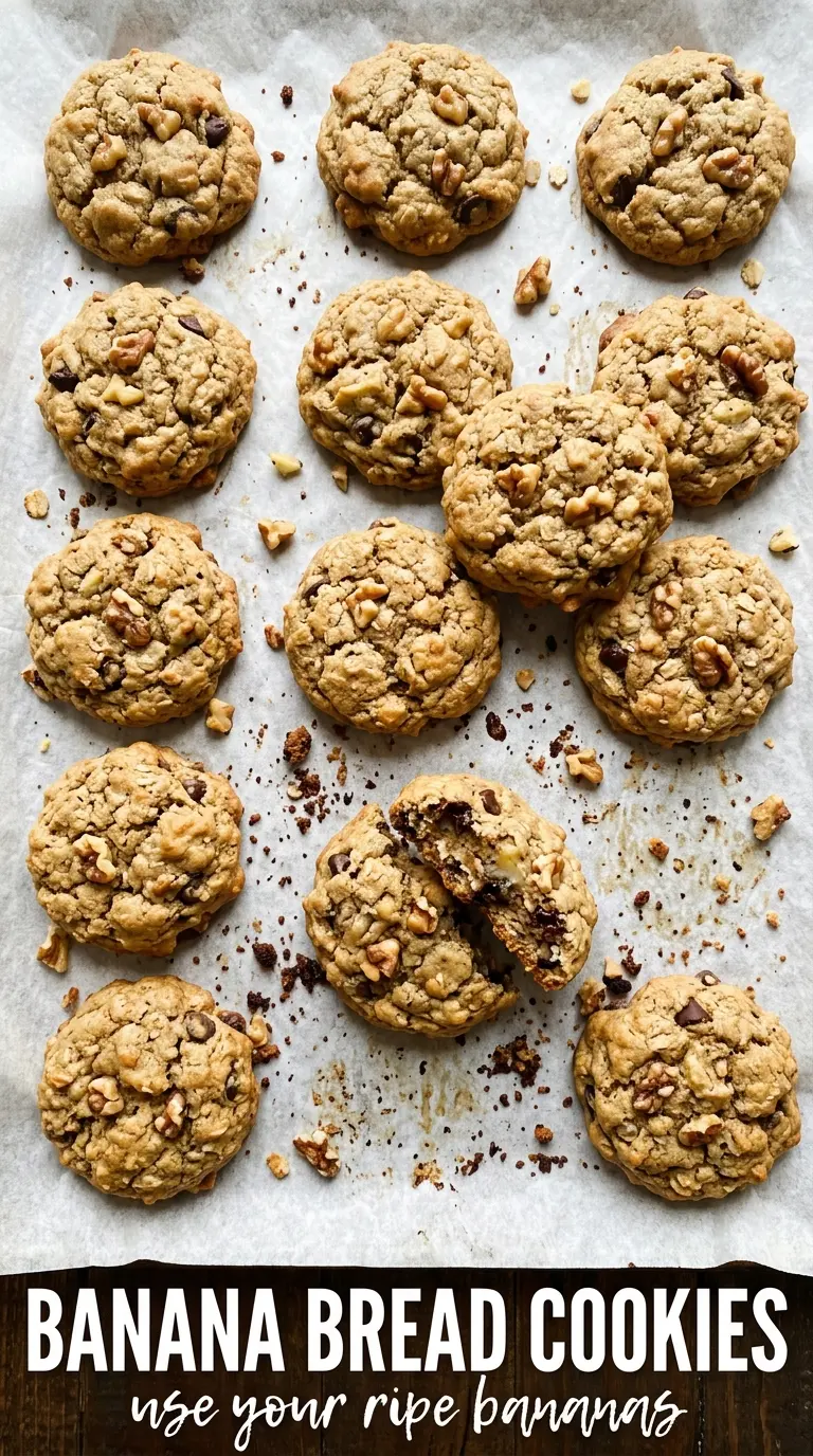 Banana Bread Cookies soft chewy chocolate chip