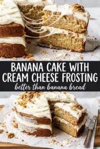 Banana Cake with Cream Cheese Frosting