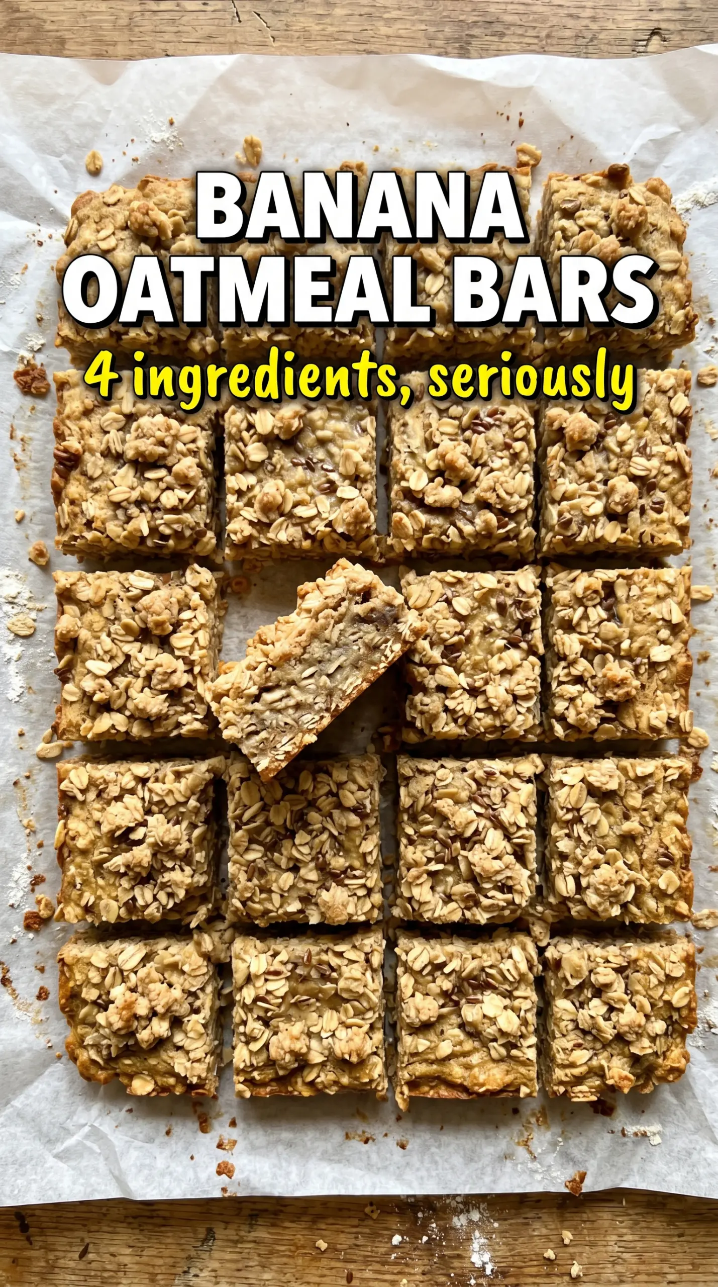 Banana oatmeal bars chewy oat bars