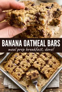 Banana Oatmeal Bars