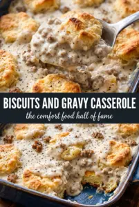 Biscuits and Gravy Casserole
