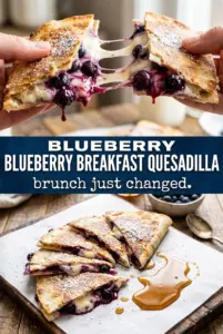 Blueberry Breakfast Quesadilla