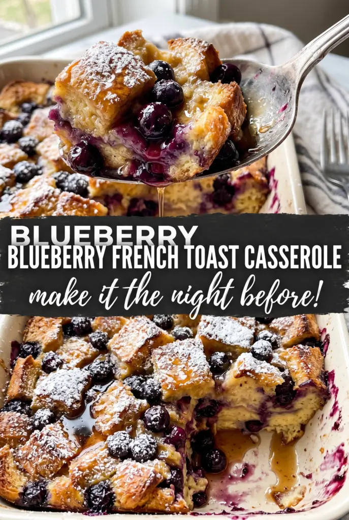 Blueberry French Toast Casserole
