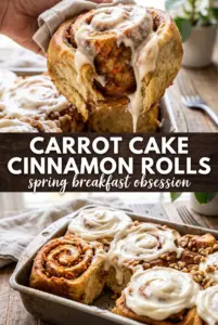 Carrot Cake Cinnamon Rolls