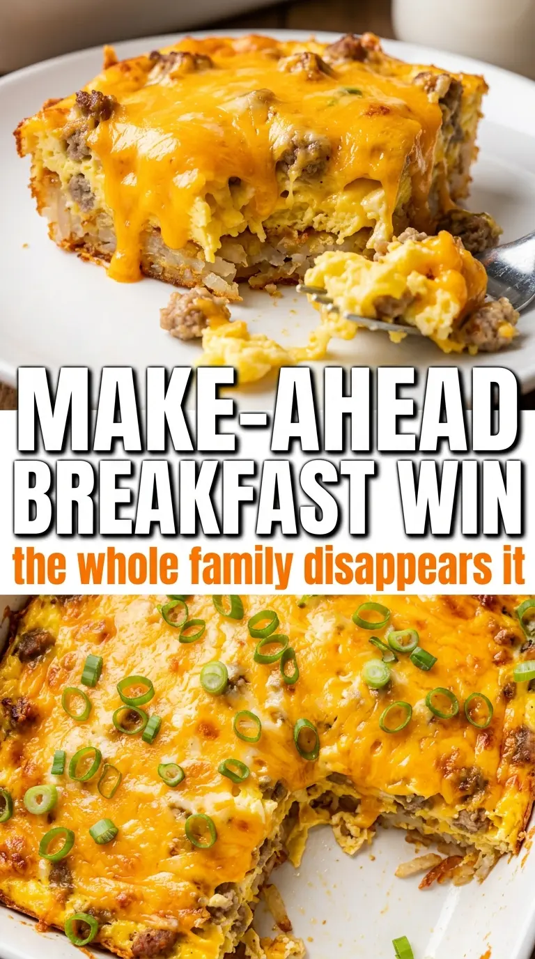 Cheesy Potato Breakfast Casserole golden cheesy brunch bake