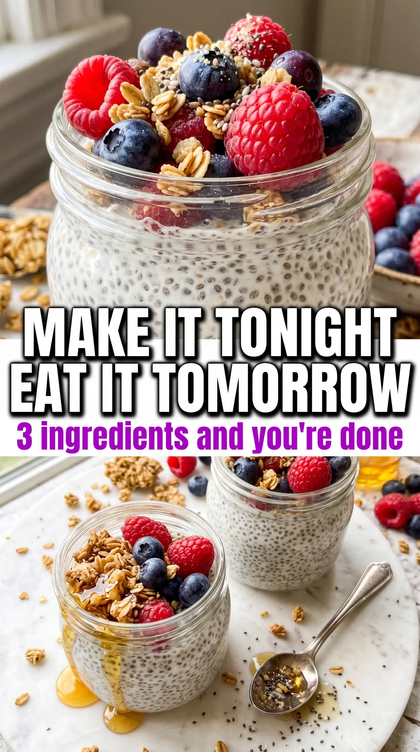 Chia Seed Pudding creamy vanilla fruit layers