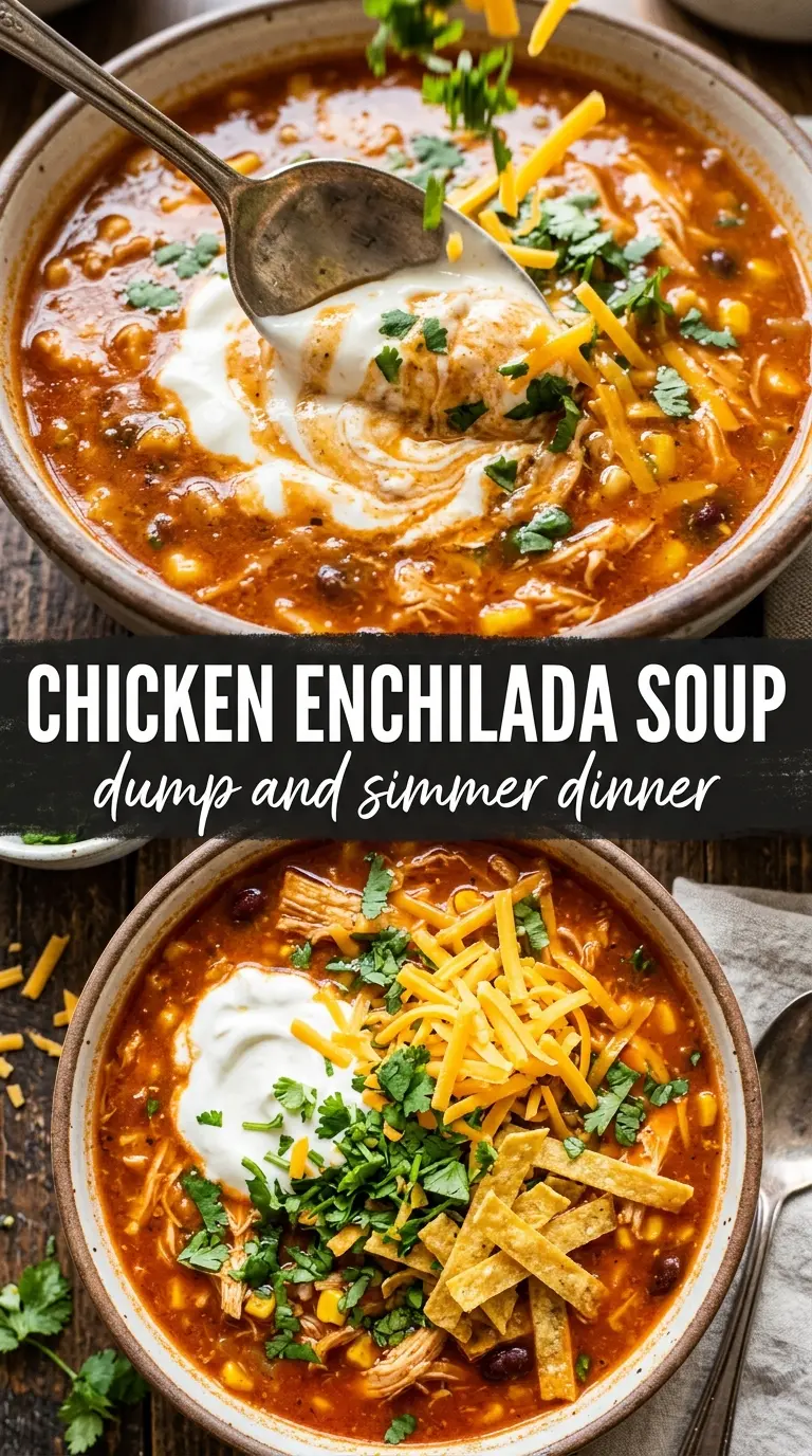 Chicken Enchilada Soup smoky loaded