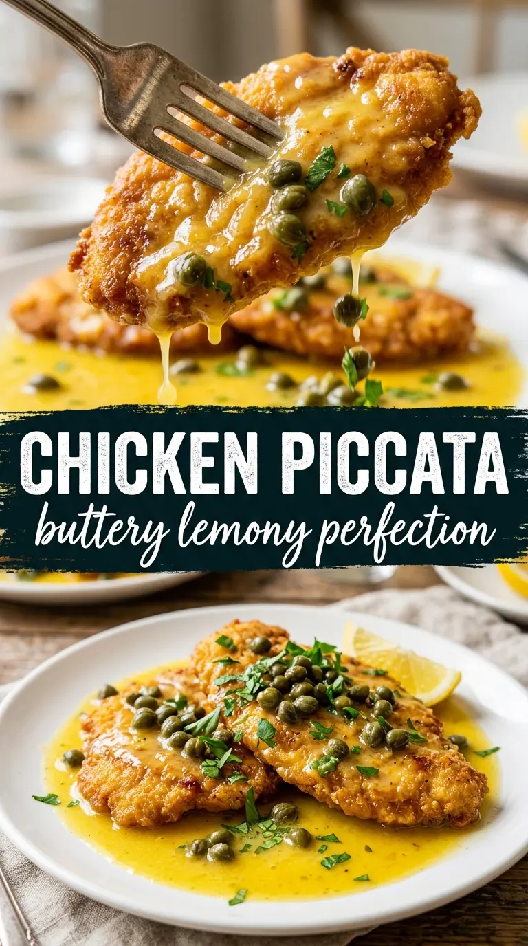 Chicken Piccata lemon caper pan sauce