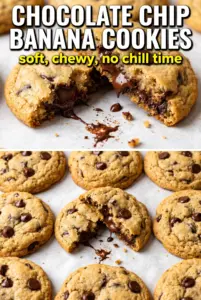 Chocolate Chip Banana Cookies