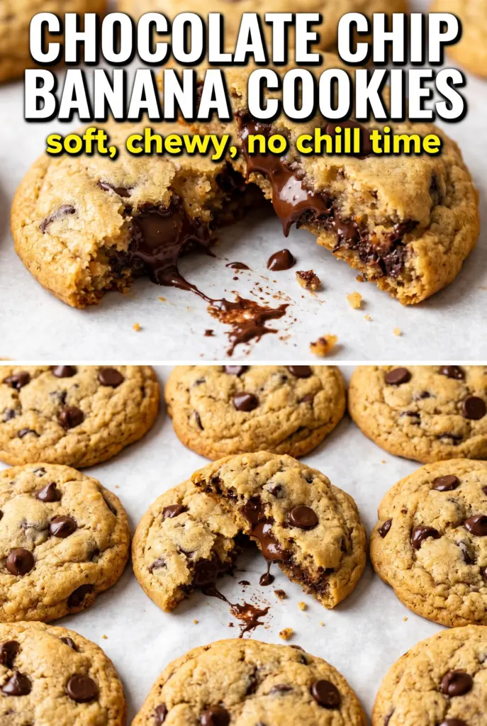 Chocolate Chip Banana Cookies