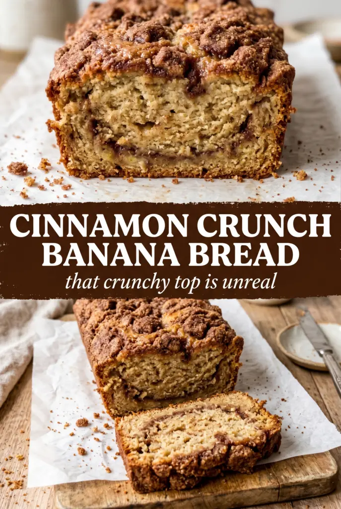 Cinnamon Crunch Banana Bread