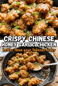 Crispy Chinese Honey Garlic Chicken