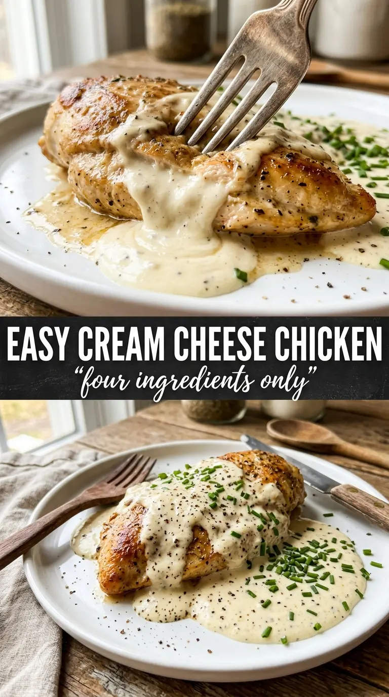Easy Cream Cheese Chicken creamy lemon-herb