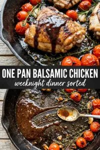 One Pan Balsamic Chicken