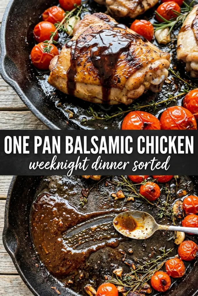 One Pan Balsamic Chicken