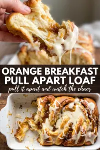 Orange Breakfast Pull Apart Loaf