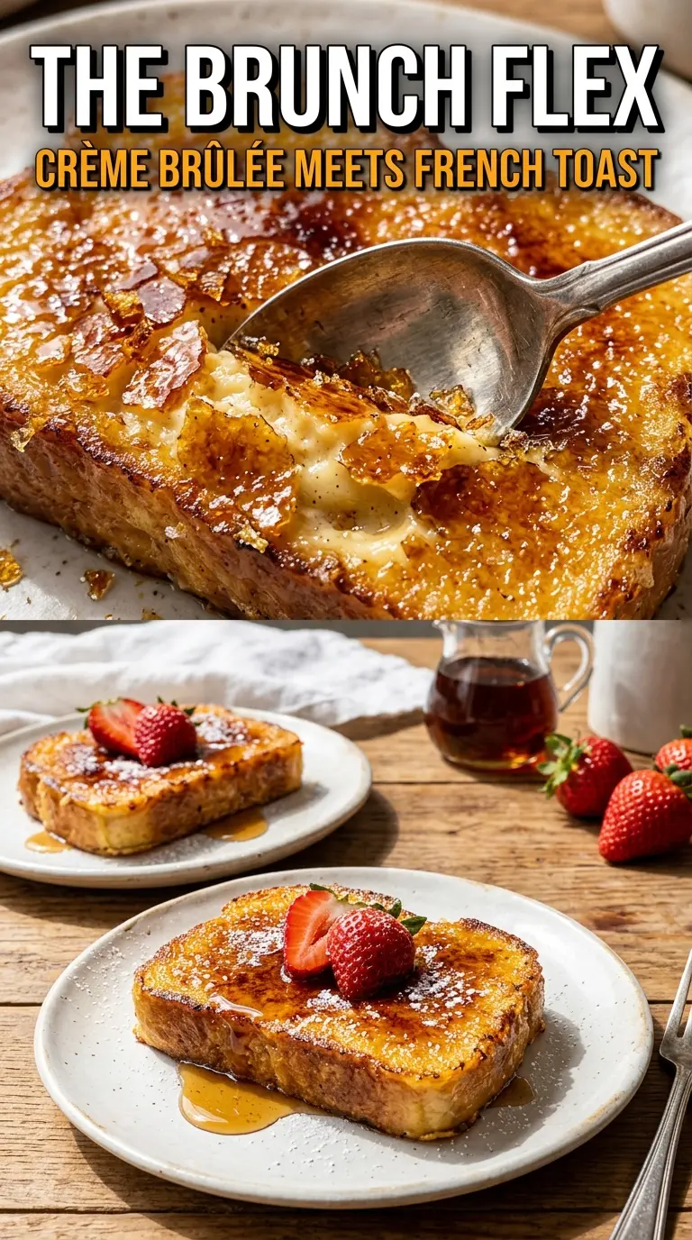 Overnight Crème Brûlée French Toast caramel brioche custard