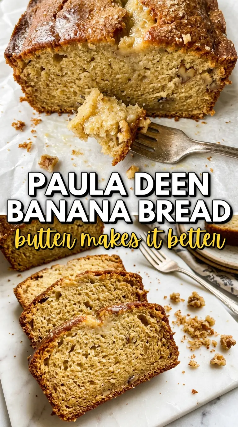 Paula Deen banana bread buttery banana loaf
