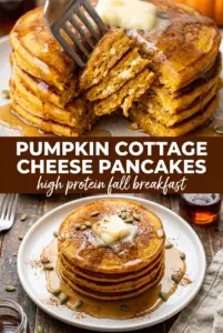 Pumpkin Cottage Cheese Pancakes