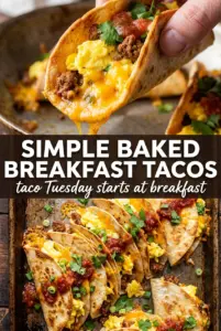 Simple Baked Breakfast Tacos