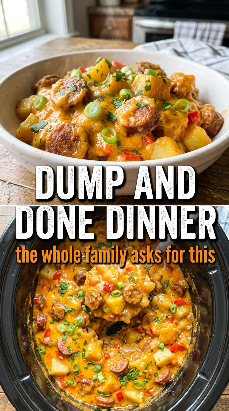 Slow Cooker Sausage and Potato Casserole cheesy sausage potatoes