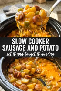 Slow Cooker Sausage and Potato Casserole