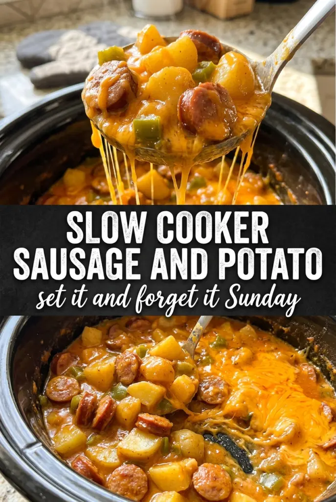 Slow Cooker Sausage and Potato Casserole