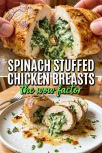 Spinach Stuffed Chicken Breasts
