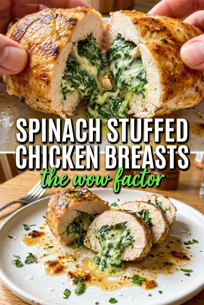 Spinach Stuffed Chicken Breasts