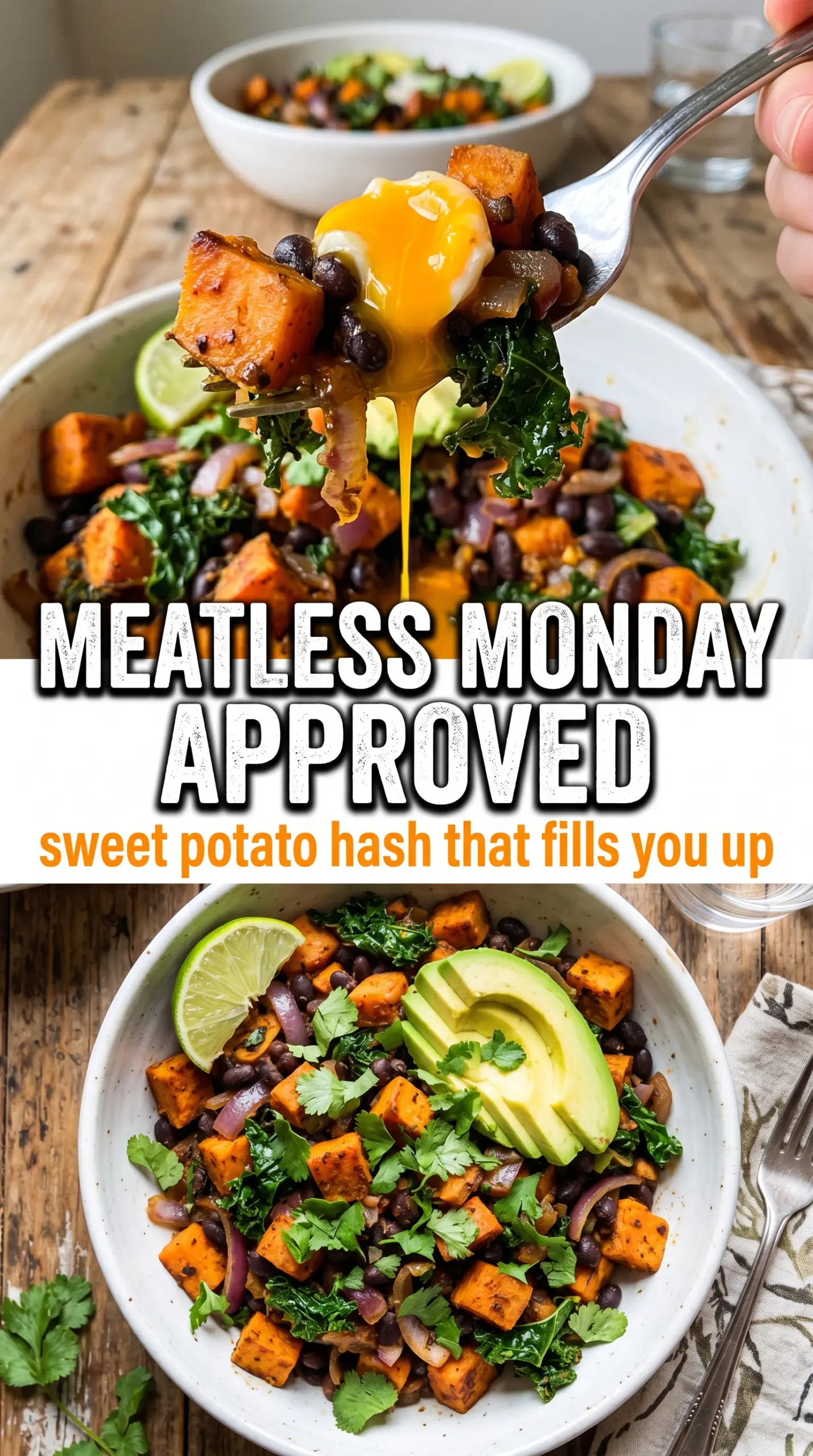 Sweet Potato Breakfast Hash with Black Beans colorful skillet breakfast