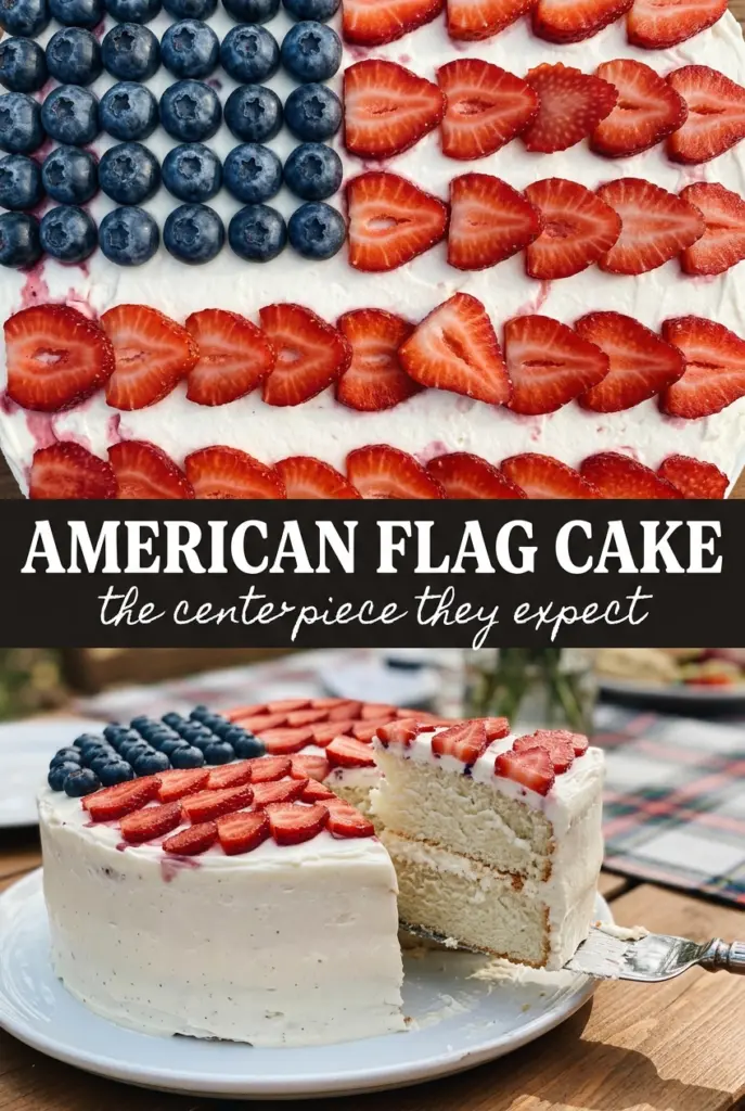 American Flag Cake