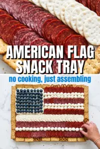 American Flag Snack Tray