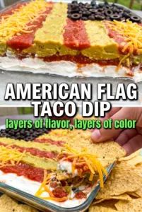 American Flag Taco Dip