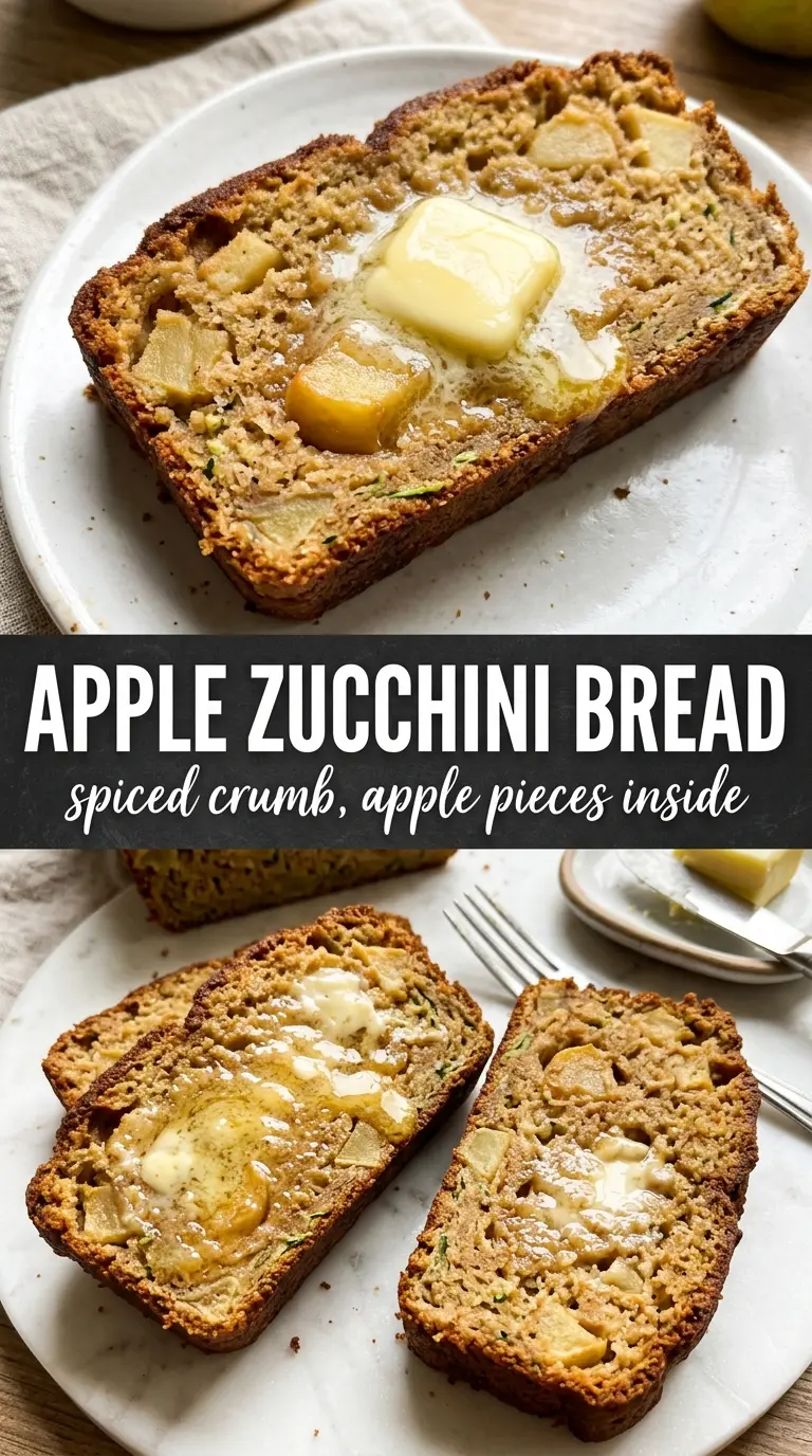 Apple zucchini bread warm spiced loaf