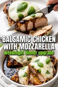 Balsamic Baked Chicken Breast with Mozzarella