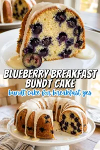 Blueberry Breakfast Bundt Cake