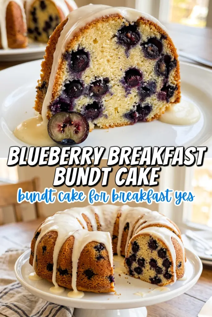Blueberry Breakfast Bundt Cake