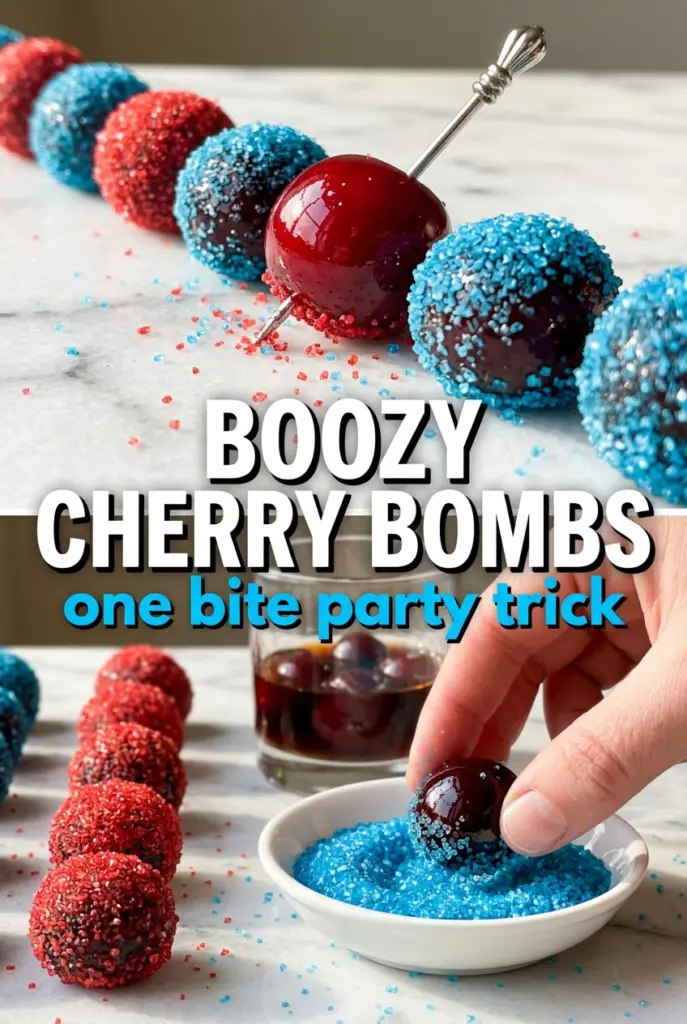 Boozy Cherry Bombs