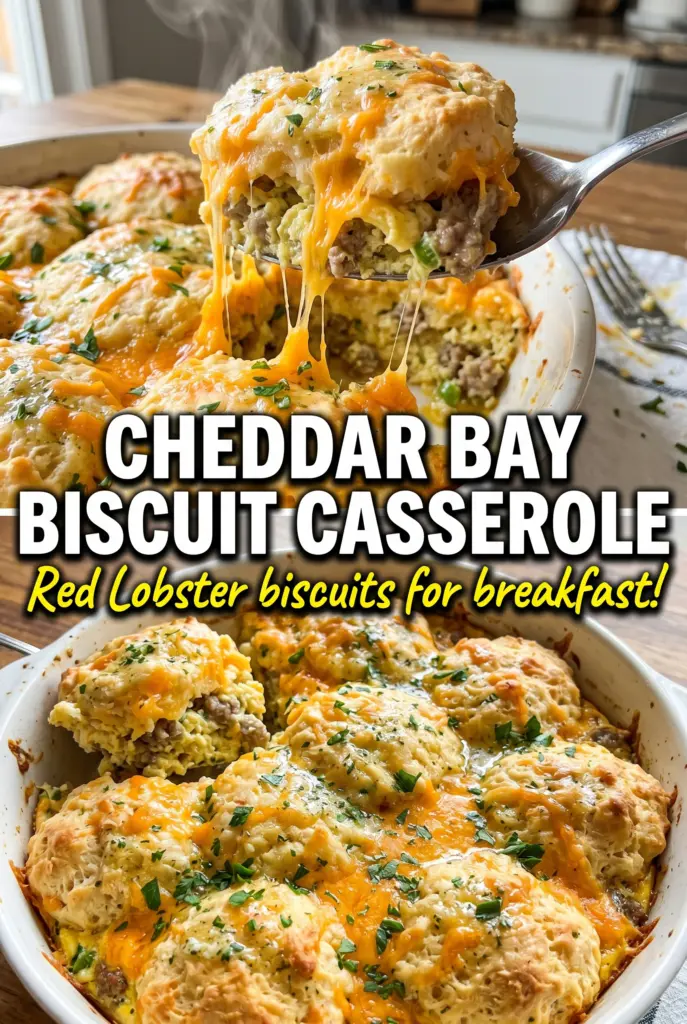 Cheddar Bay Biscuit and Egg Casserole