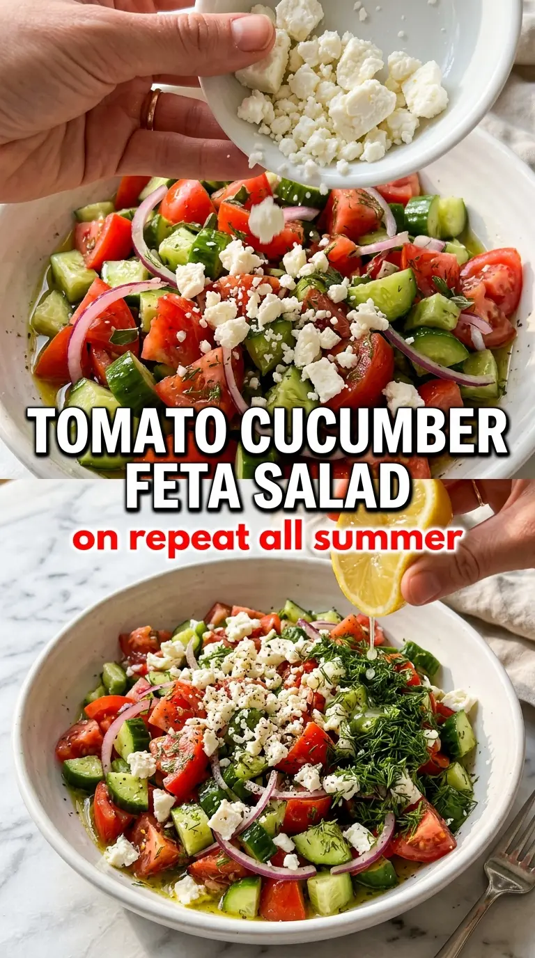 Cucumber Tomato Salad crisp tangy fresh
