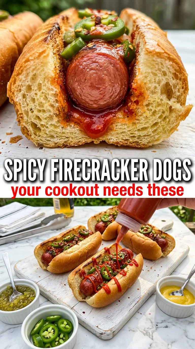 Firecracker Hot Dogs spicy grilled jalapeño