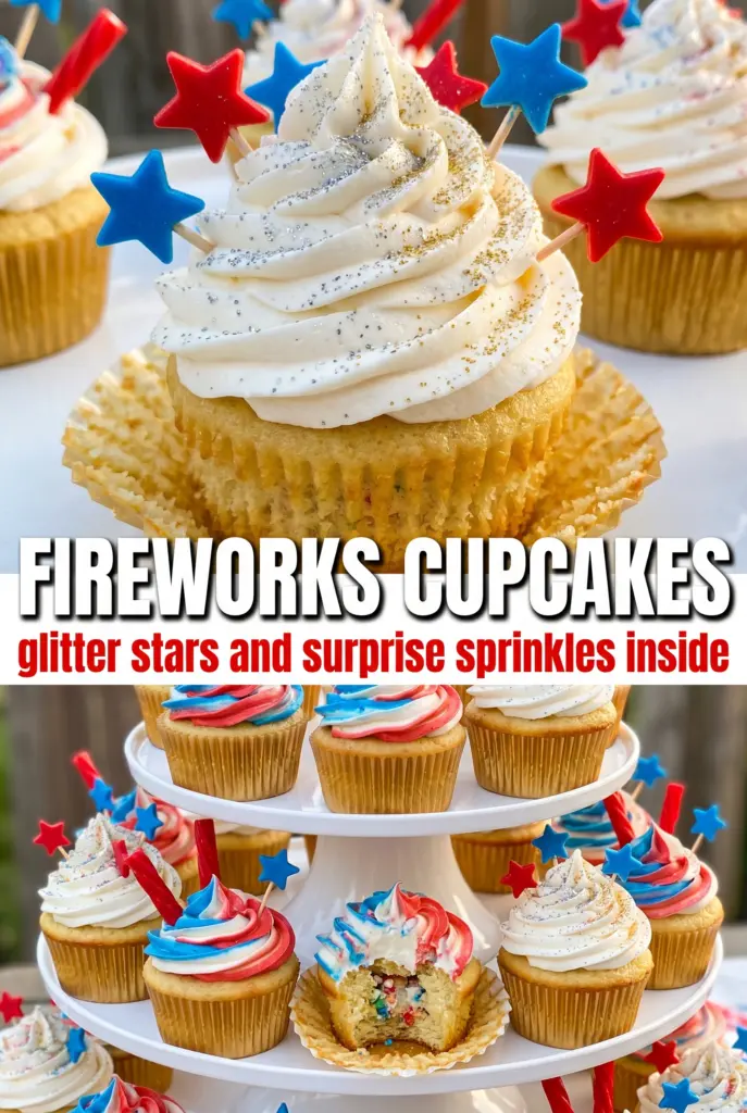 Fireworks Cupcakes