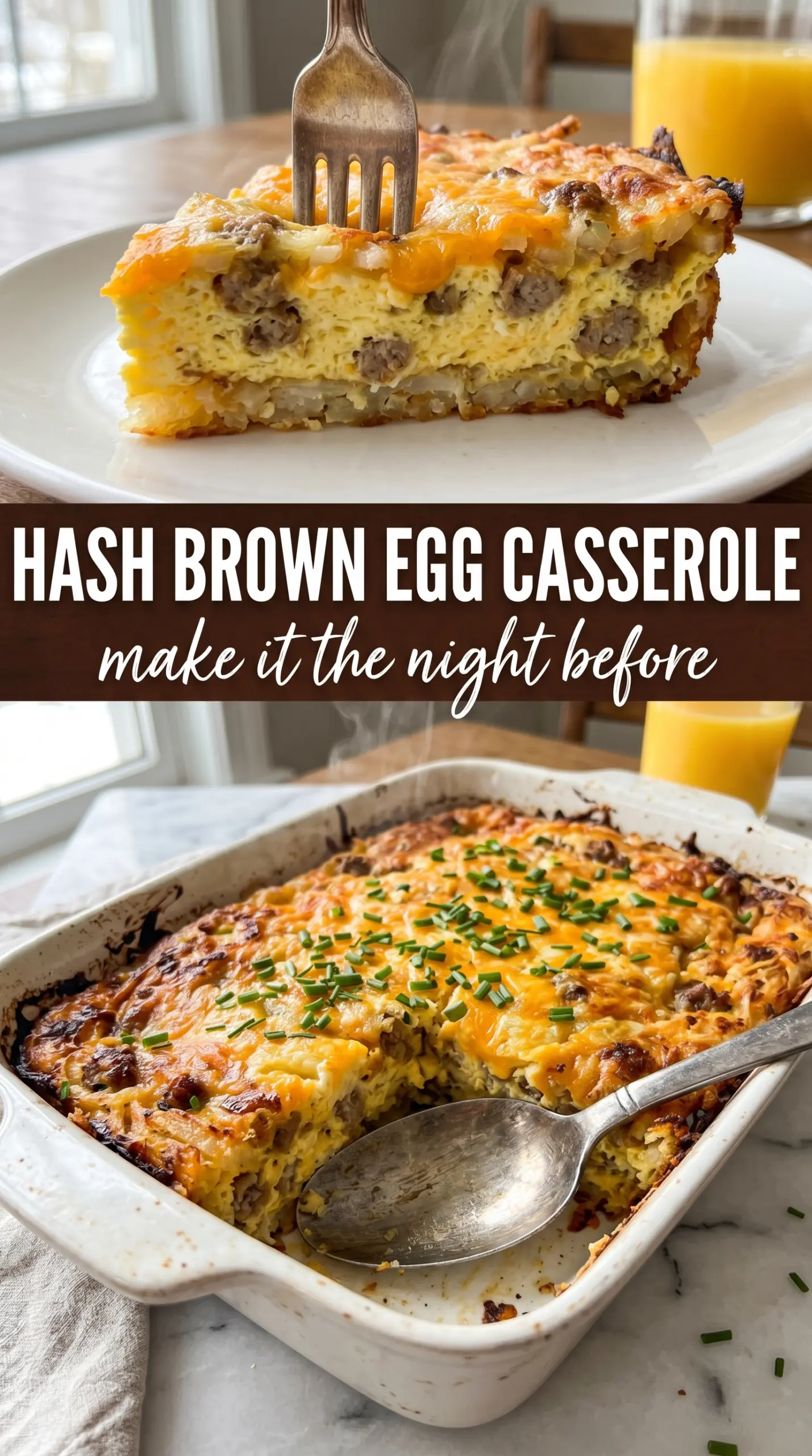 Hash Browns and Eggs Breakfast Casserole cheesy golden