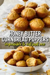 Honey Butter Cornbread Poppers