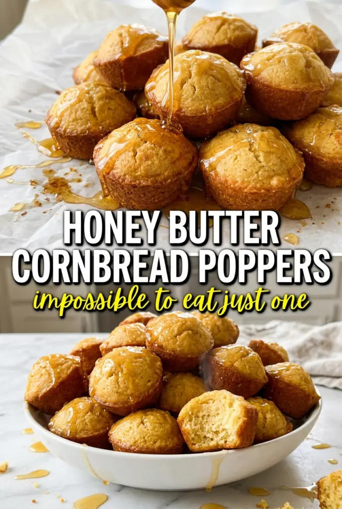 Honey Butter Cornbread Poppers