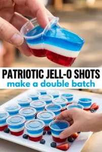 Red White and Blue Jell-O Shots