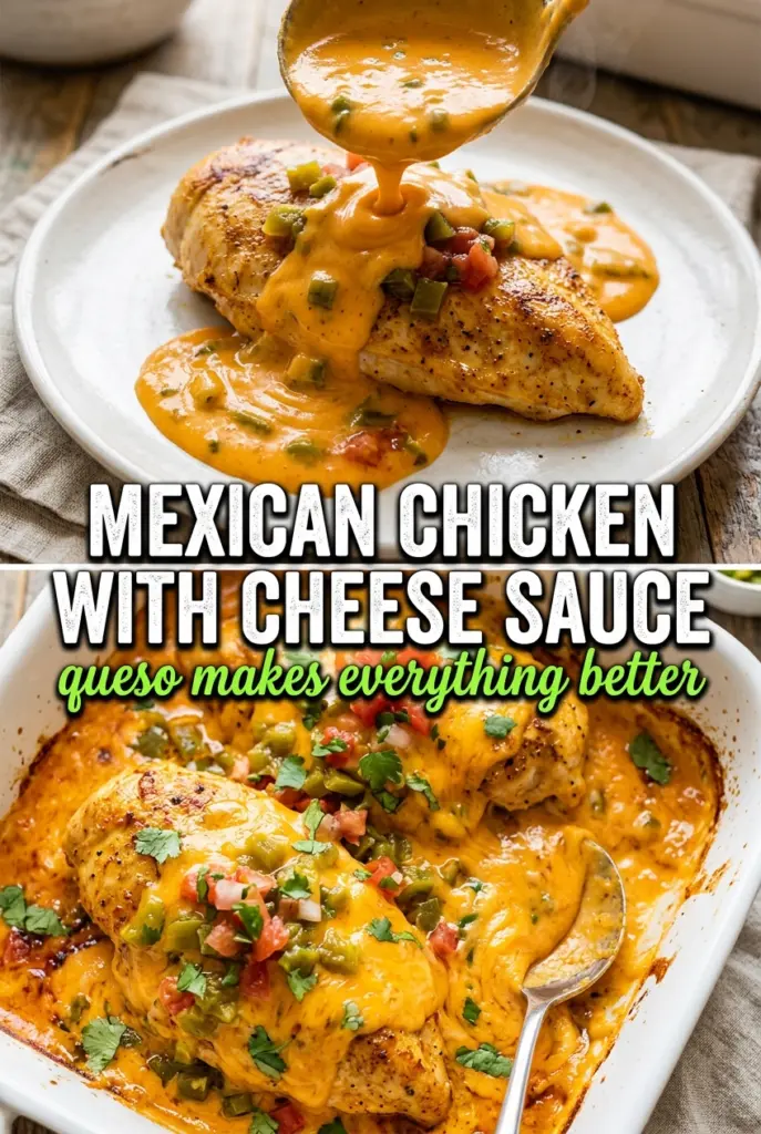 Mexican Chicken with Cheese Sauce